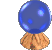A crystal ball; Actual size=240 pixels wide